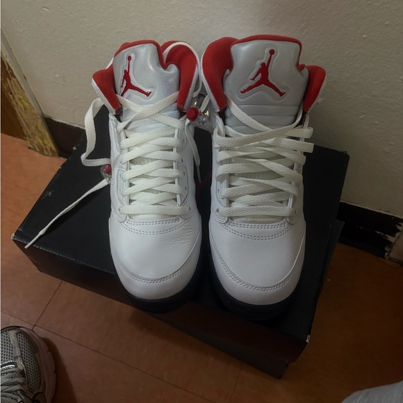Jordan Kids Sneakers White and Red